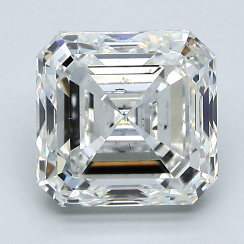 2.7 carat I-SI1 Natūralus Asscher Deimantas (1)