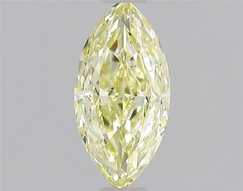 0.64 carat Fancy Light Yellow-SI2 Natūralus Marquise Deimantas (1)