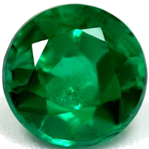 0.47 carat GREEN Round Smaragdas (1)
