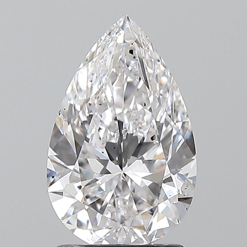 1.7 carat E-SI1 Natūralus Pear Deimantas (1)