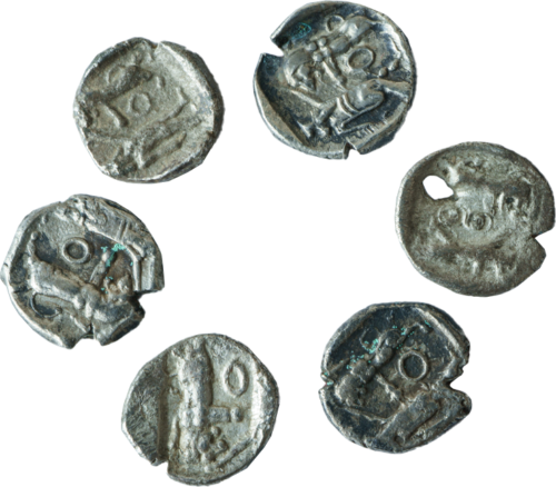 Обол Самарии (375-333) Палестина серебряная монета (6)