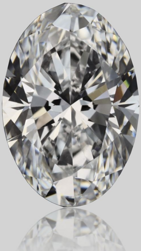0.54 carat D-VVS2 Natūralus Oval Deimantas (1)