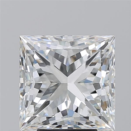5.01 carat H-VS2 Natūralus Princess Deimantas (1)