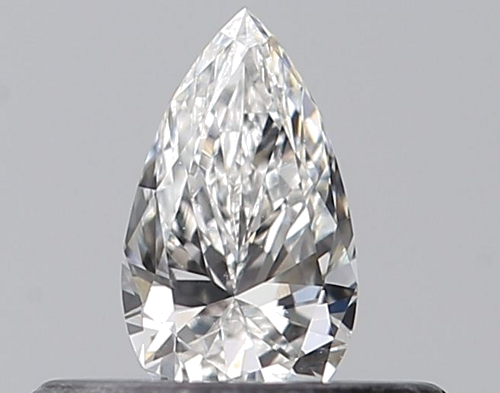 0.23 carat F-VVS1 Natūralus Pear Deimantas (1)