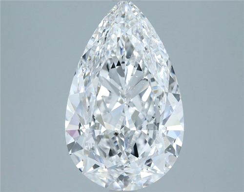 3.05 carat D-SI1 Natūralus Pear Deimantas (1)