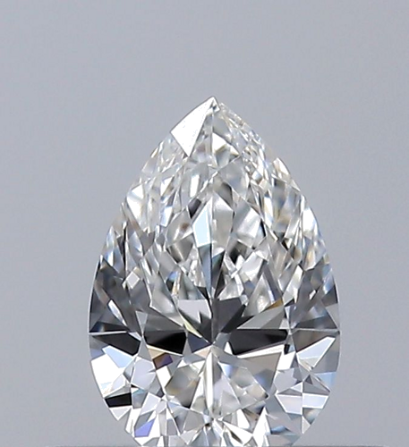 0.3 carat G-VVS2 Natūralus Pear Deimantas (1)