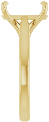 Sužadėtuvių Žiedas „Claw-Prong Solitaire“ 14k yellow gold Elongated Cushion 11mm x 9mm (3)