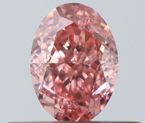0.35 carat Fancy Intense Pink-VS2 Natūralus Oval Deimantas (1)
