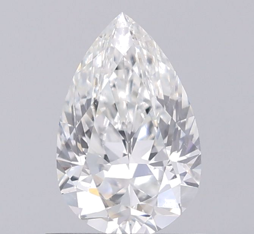 0.7 carat F-VS2 Natūralus Pear Deimantas (1)