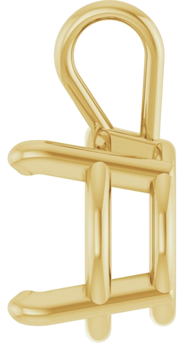 Pakabukas „Round 4-Prong Basket“ 18k yellow gold Round 10mm (3)