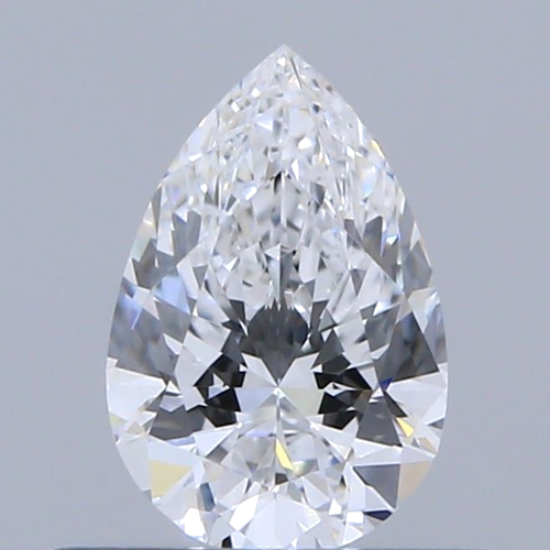 0.4 carat D-VVS2 Natūralus Pear Deimantas (1)