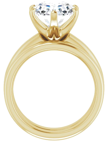 Sužadėtuvių Žiedas „Solstice Solitaire®“ 14k yellow gold Oval 12mm x 10mm (7)