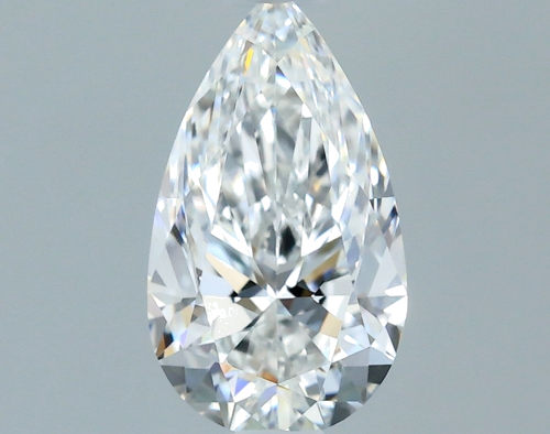 0.7 carat F-VVS2 Natūralus Pear Deimantas (1)