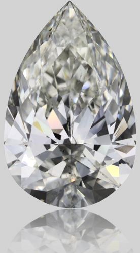 2.01 carat J-SI2 Natūralus Pear Deimantas (1)
