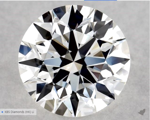0.5 carat G-VVS2 Excellent cut Natūralus Round Deimantas (1)