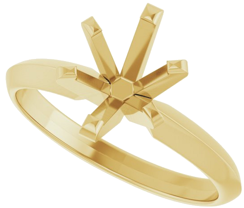 Sužadėtuvių Žiedas „Solitaire“ 14k yellow gold Oval 8mm x 6mm (5)