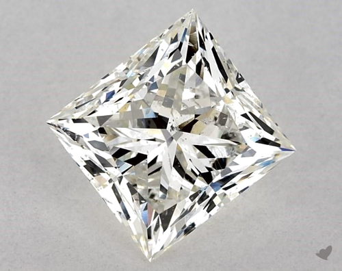 5.01 carat J-SI2 Natūralus Princess Deimantas (1)