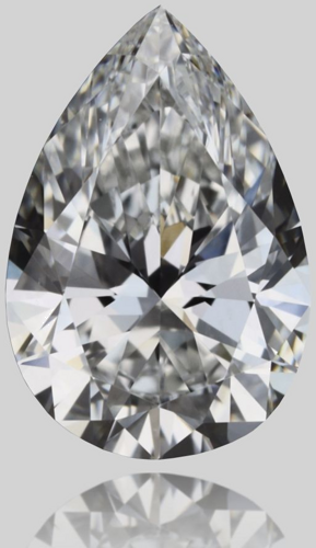 0.51 carat F-VVS1 Natūralus Pear Deimantas (1)