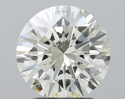 2.01 carat K-SI2 Excellent cut Natūralus Round Deimantas (1)