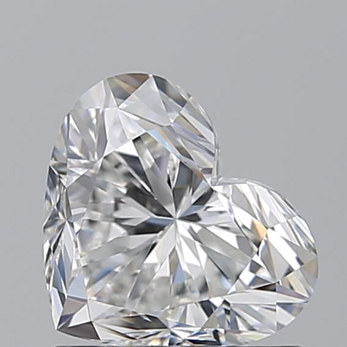 1.0 carat F-VVS1 Natūralus Heart Deimantas (1)