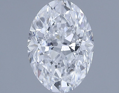0.66 carat D-SI1 Natūralus Oval Deimantas (1)