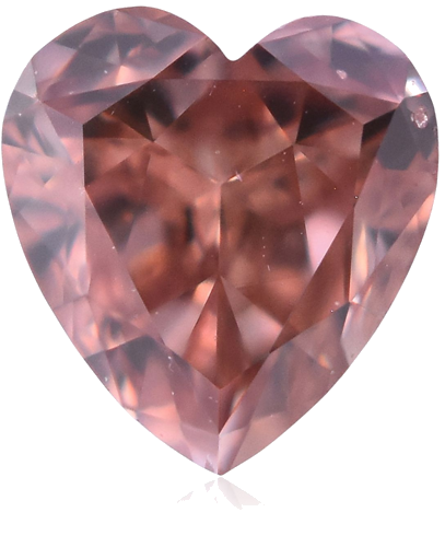 0.18 carat Fancy Deep Brownish Orangey Pink-SI2 Natūralus Heart Deimantas (1)