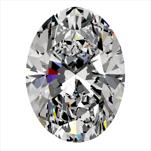 0.4 carat E-VS2 Natūralus Oval Deimantas (1)