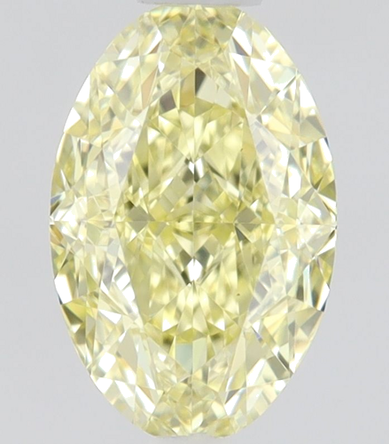 0.61 carat Fancy Yellow-VS1 Natūralus Oval Deimantas (1)