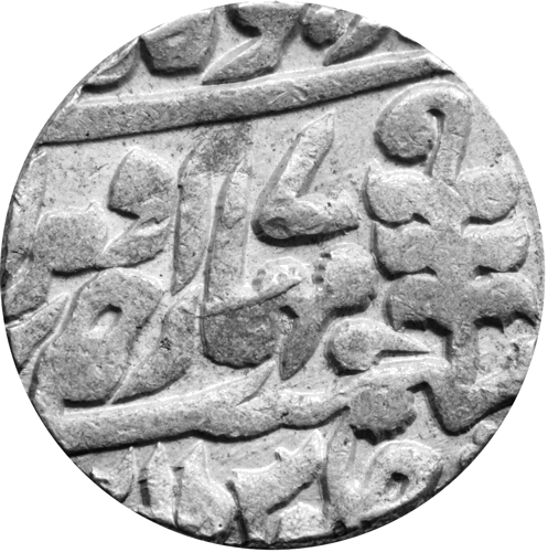 1 rūpija (1880–1922) Viktorija un Madho Singhs II sudraba monēta (1)