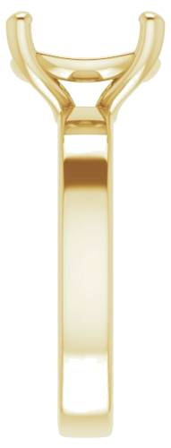 Sužadėtuvių Žiedas „Solitaire“ 14k yellow gold Cushion 10mm (4)