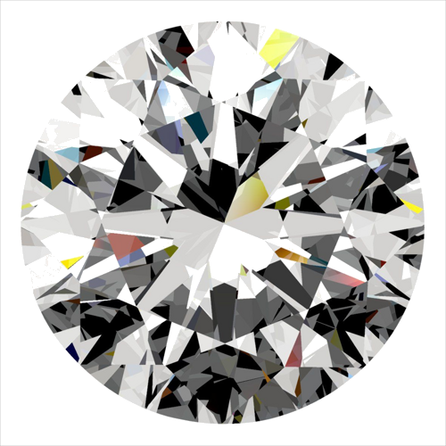 0.4 carat H-VVS2 Excellent cut Natūralus Round Deimantas (1)