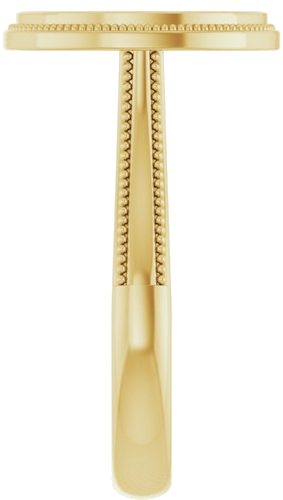 Sužadėtuvių Žiedas „Bezel-Set Solitaire“ 14k yellow gold Oval 12mm x 10mm (4)