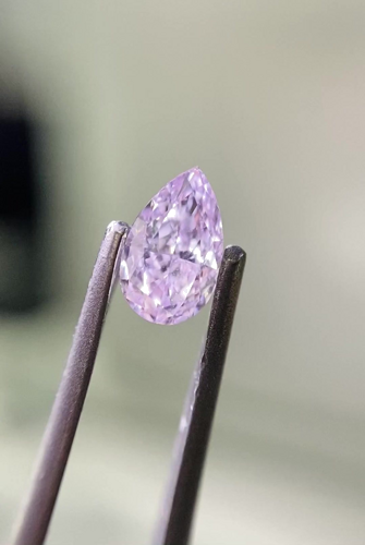 0.25 carat Fancy Light Purplish Pink-VS2 Natūralus Pear Deimantas (1)