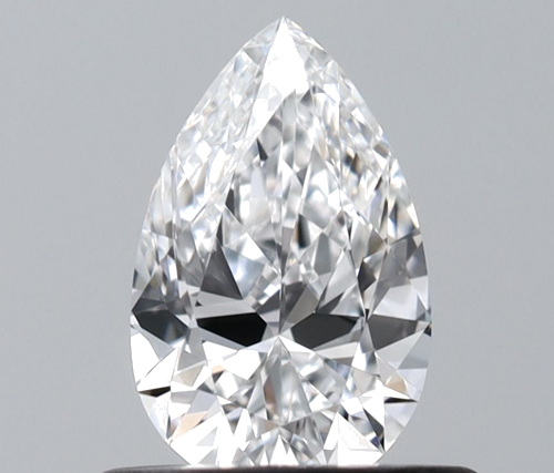 0.51 carat E-VVS1 Natūralus Pear Deimantas (1)