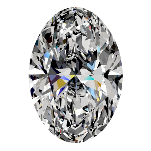 0.38 carat I-VS2 Natūralus Oval Deimantas (1)