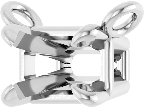 Pakabukas „Emerald Claw-Prong“ 925 Sidabro Emerald 5mm x 3mm (2)