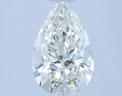 0.7 carat H-IF Natūralus Pear Deimantas (1)