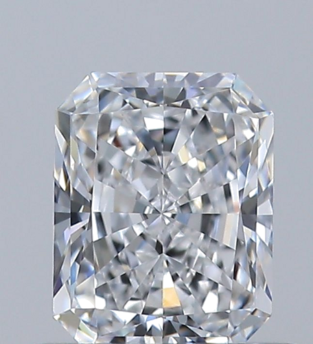 0.55 carat D-VVS2 Natūralus Radiant Deimantas (1)