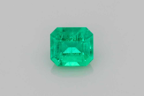 0.26 carat GREEN Octagonal Smaragdas (1)