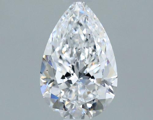 0.7 carat D-SI1 Natūralus Pear Deimantas (1)