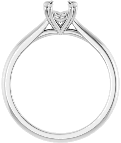 Sužadėtuvių Žiedas „Double Claw-Prong“ 14k white gold Round 5.8mm (2)