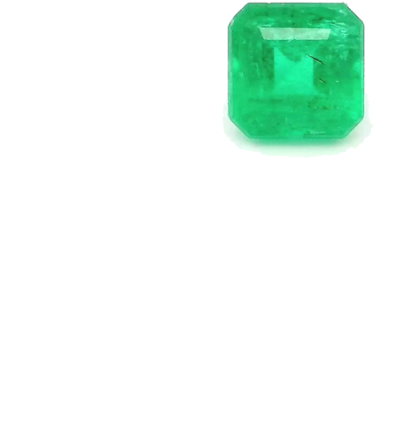 0.47 carat GREEN STEP cut Emerald Smaragdas (1)