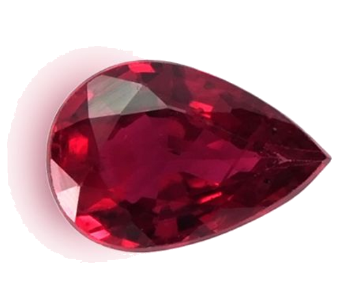 0.42 carat RED Pear Rubinas (1)