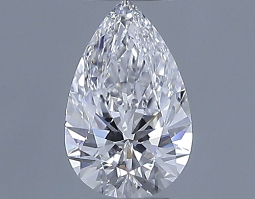 0.52 carat D-VVS2 Natūralus Pear Deimantas (1)