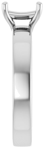Sužadėtuvių Žiedas „Solitaire“ 585 Baltojo Aukso Square 5.5mm (4)