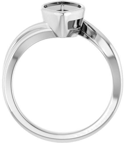 Sužadėtuvių Žiedas „Bezel-Set“ 10k white gold Marquise 13mm x 6.5mm (2)