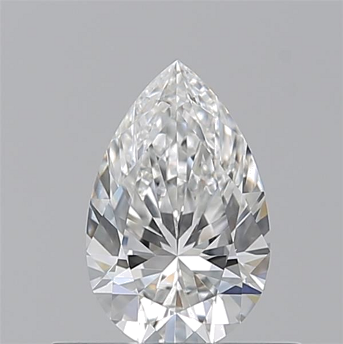 0.5 carat F-VVS2 Natūralus Pear Deimantas (1)