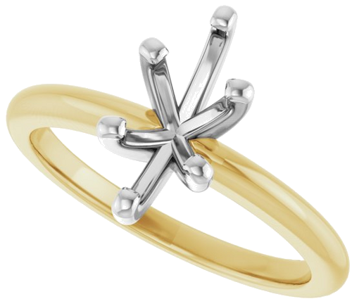 Sužadėtuvių Žiedas 18k yellow/white gold Marquise 10mm x 5mm (5)