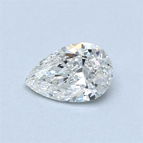0.44 carat F-VS1 Natūralus Pear Deimantas (1)