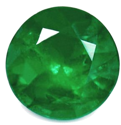 0.57 carat GREEN Round Smaragdas (1)
